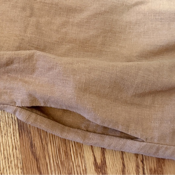 Abercrombie & Fitch, Sleeveless Tan Linen mini dress - Picture 3 of 8
